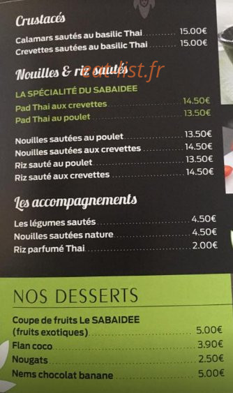 Le Sabaidee — carte page 3