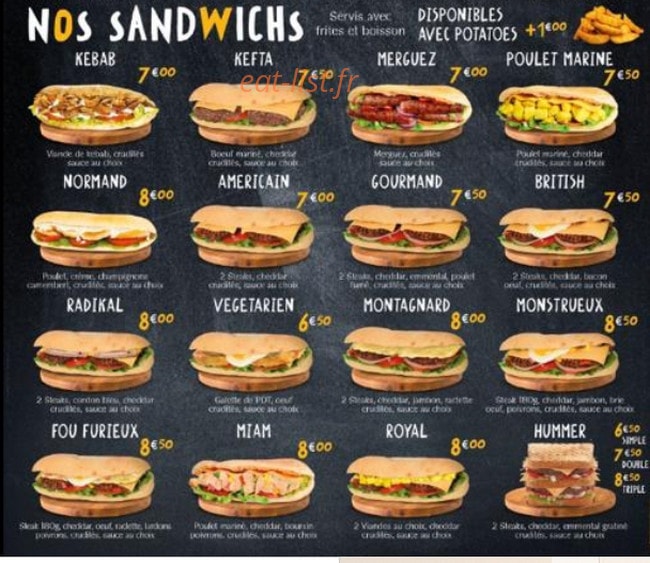 T'wich pizza — carte page 5