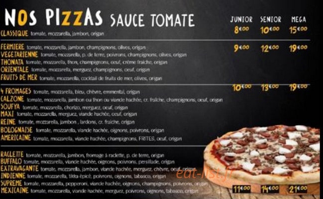 T'wich pizza — carte page 2