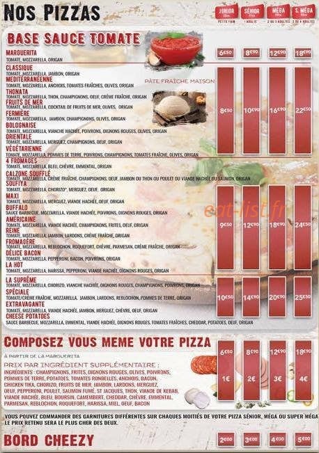 Délices Pizza — carte page 2