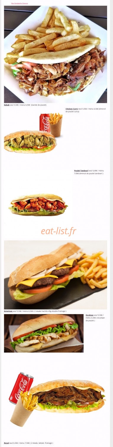Just Food — carte page 2