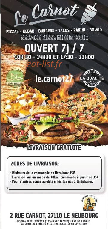 Le Carnot — carte page 1