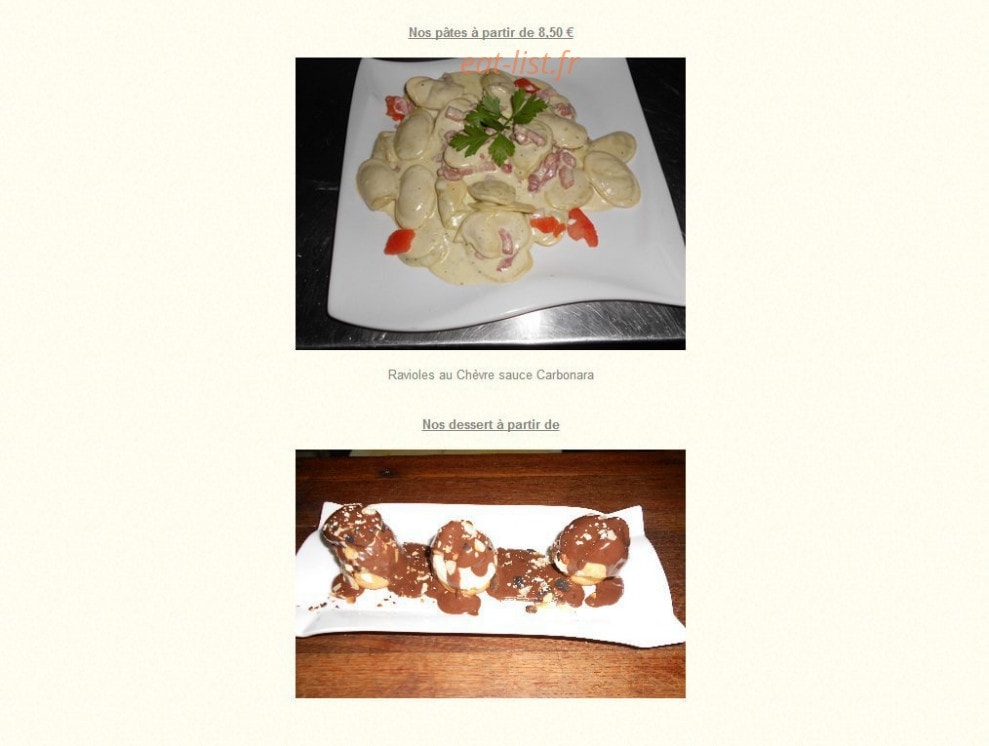 Le Plaisir De... — carte page 3