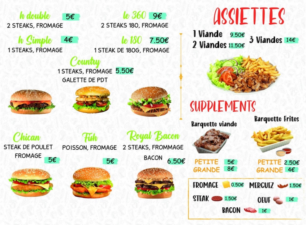 Mc Amine — carte page 3