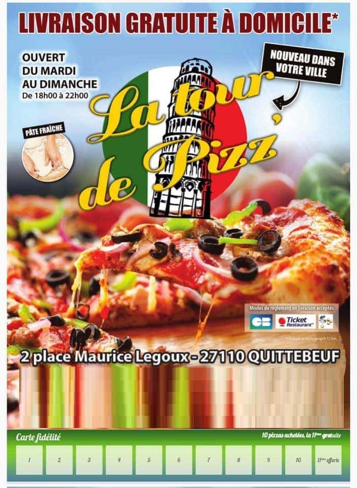 La Tour de Pizz’ — carte page 1