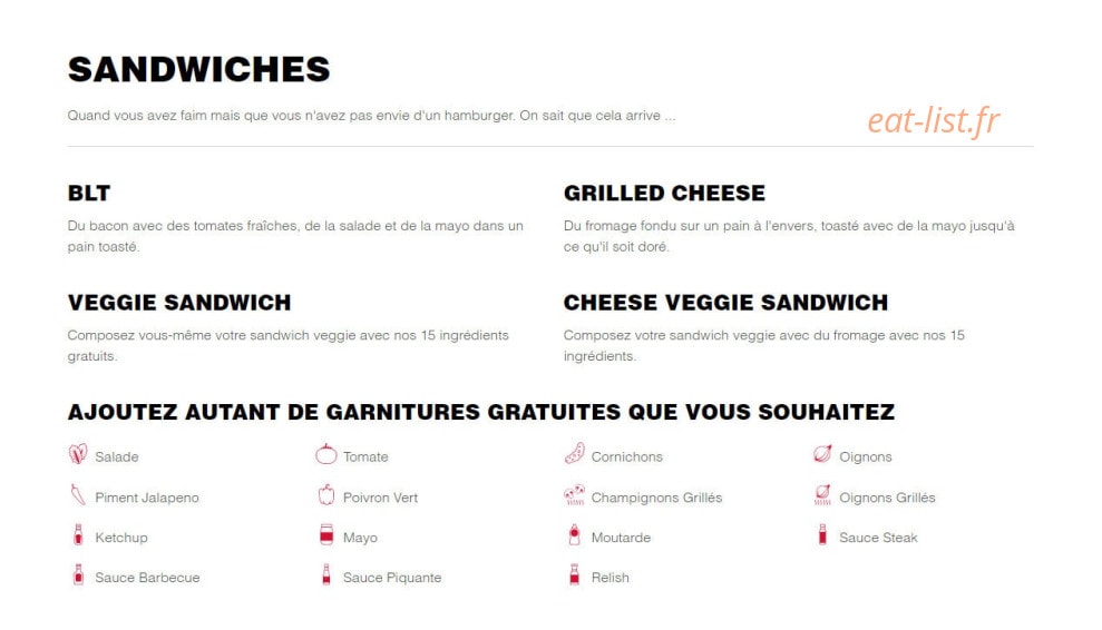 Five Guys — carte page 2