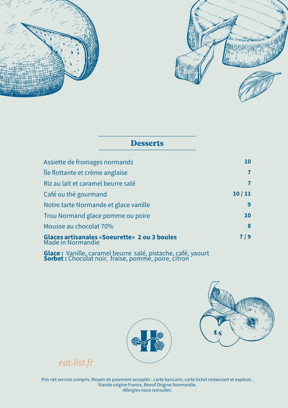Les Hortensias — carte page 2