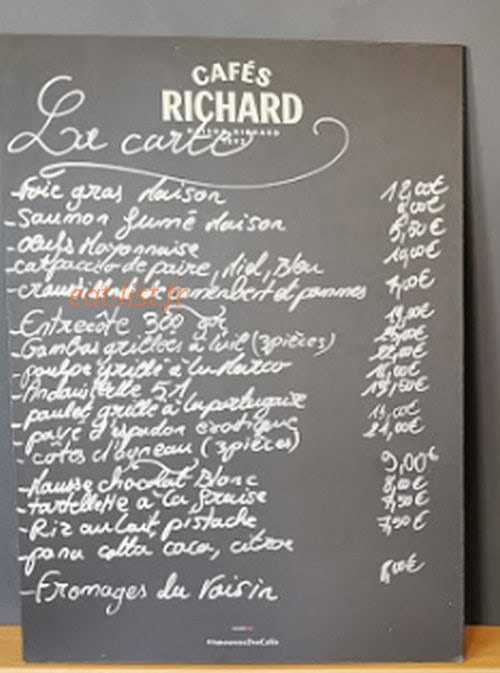 Chez Marco — carte page 1
