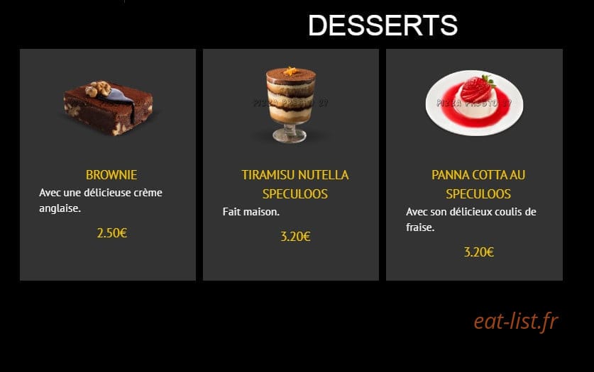Pizza Presto — carte page 10