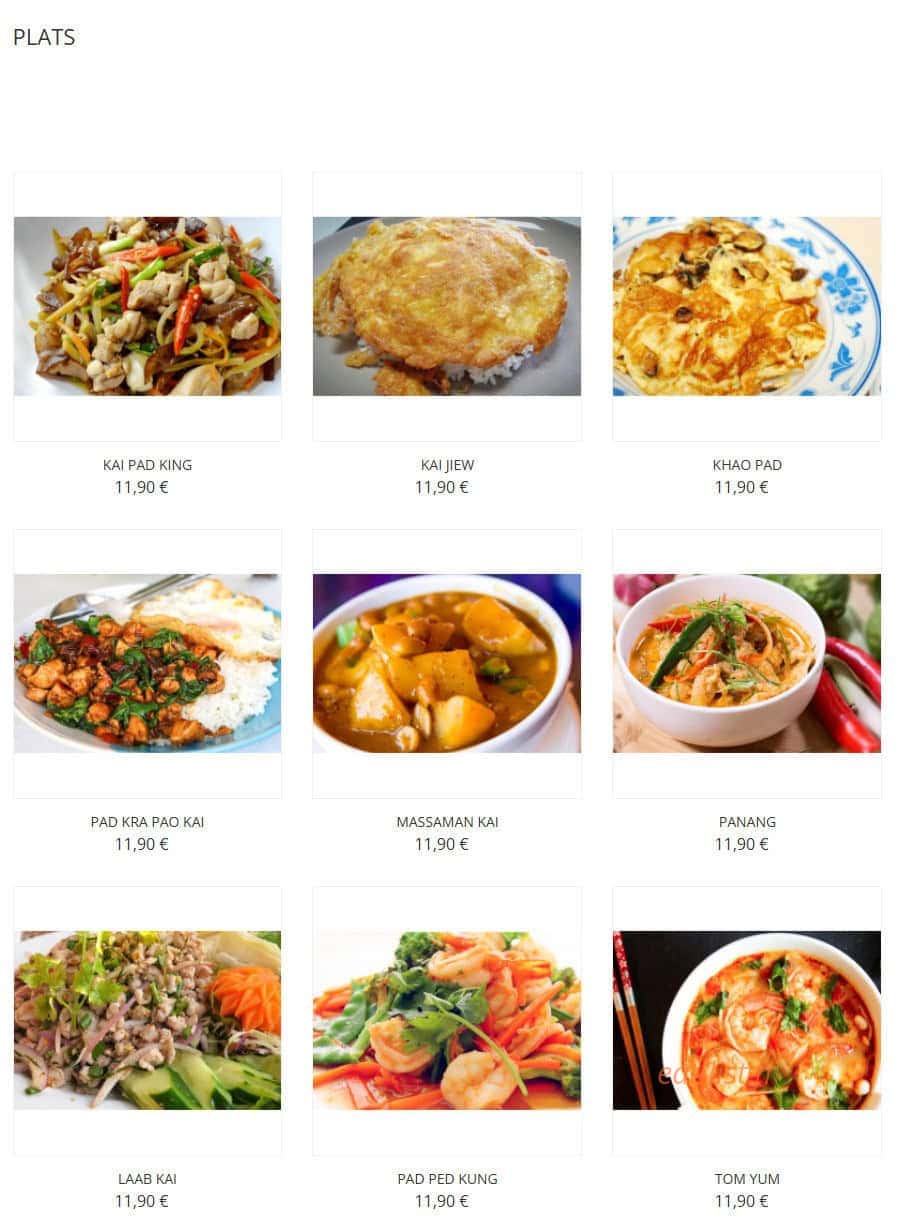 Thai Jing Jing — carte page 2