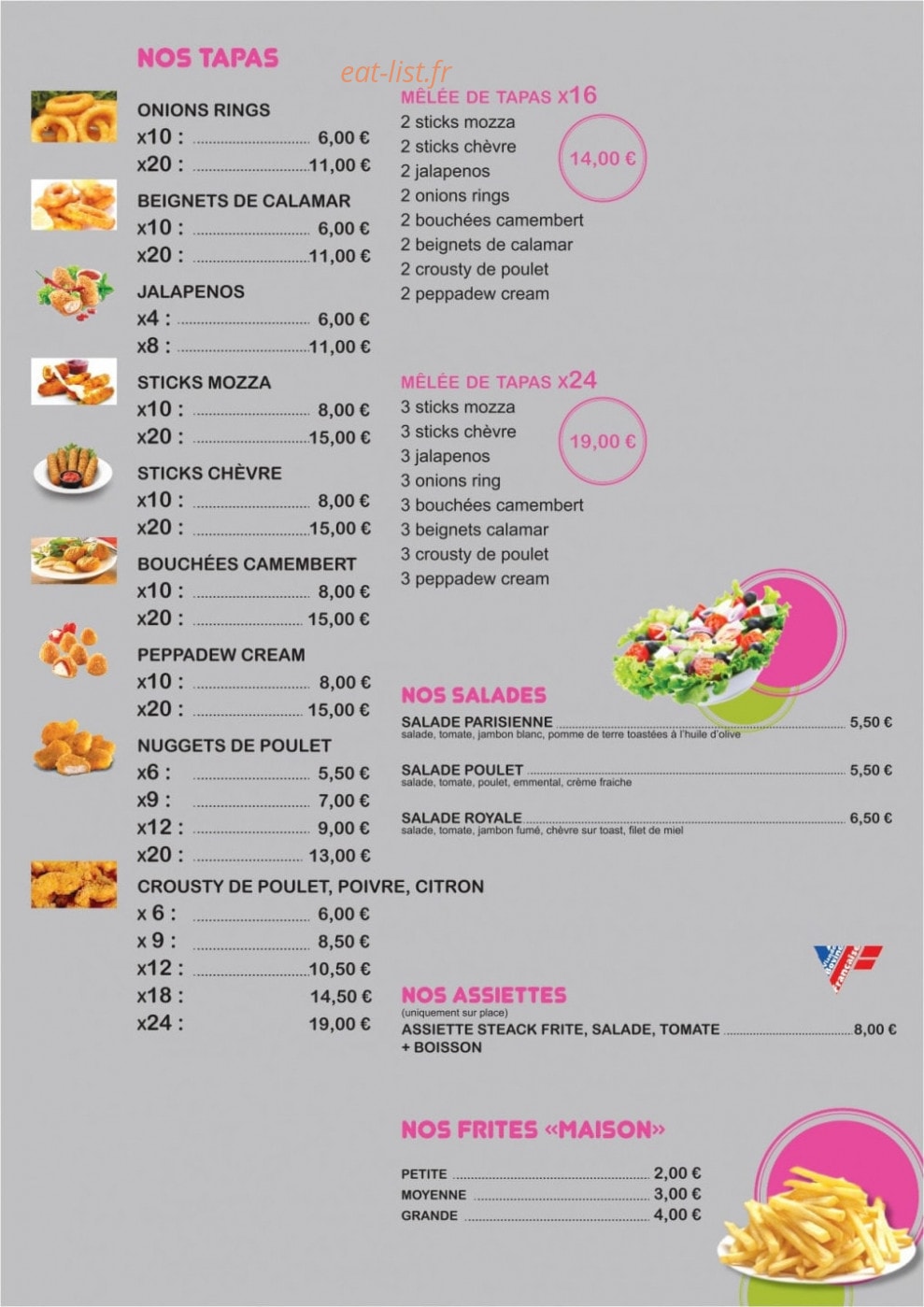 Burger & co — carte page 4