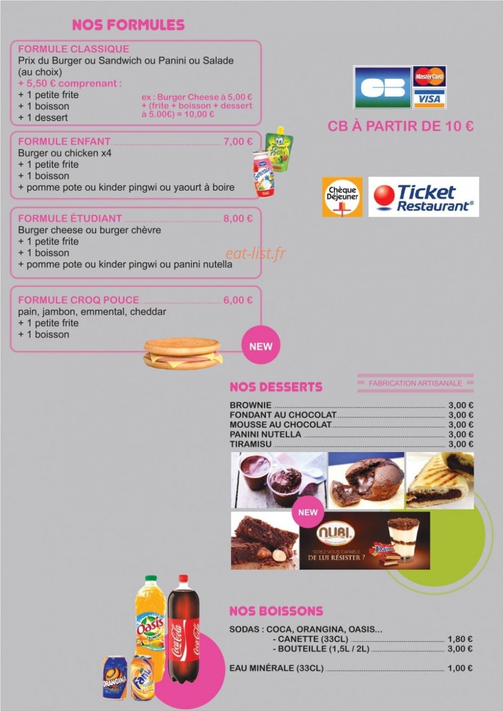 Burger & co — carte page 5