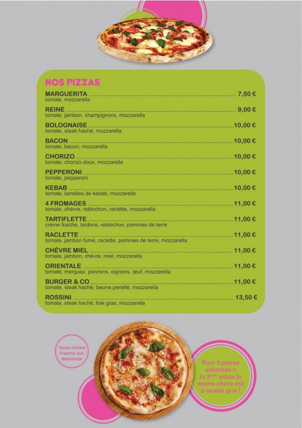 Burger & co — carte page 2