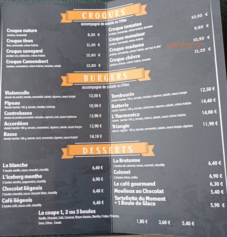 Le Pot d'étain — carte page 1