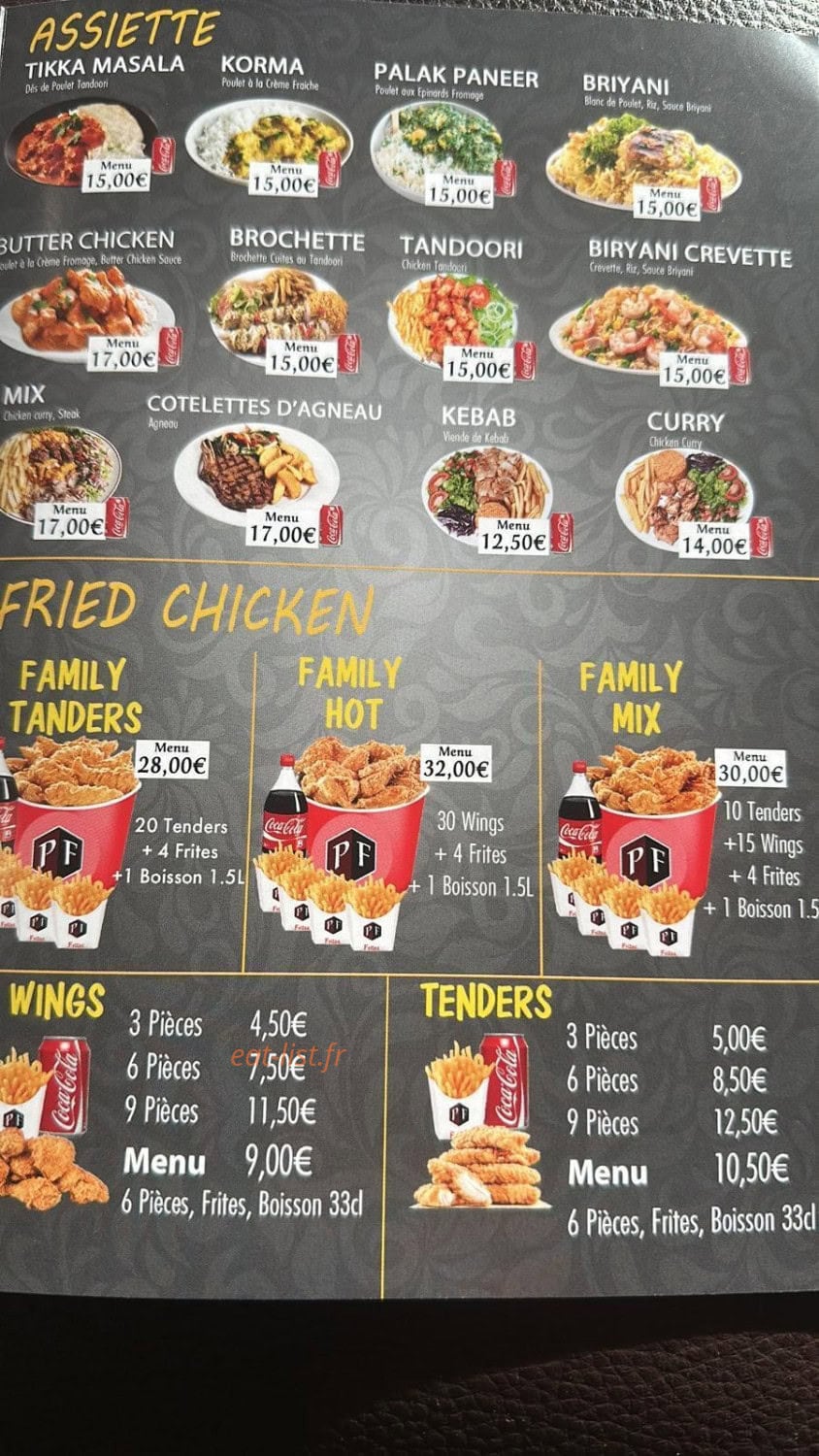 Punjab food — carte page 4