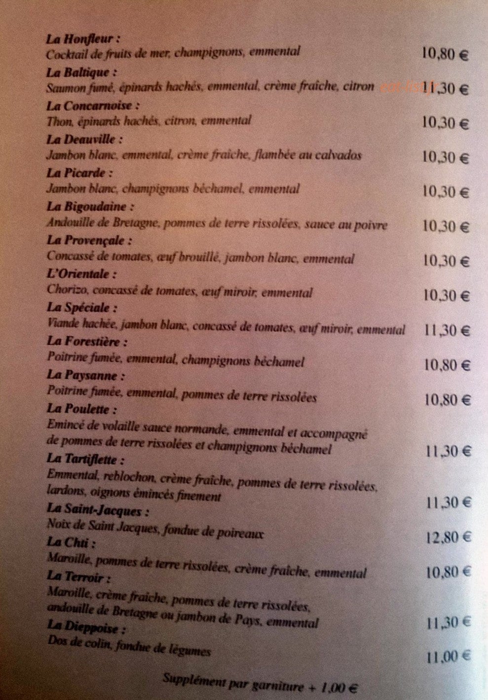Crêperie belle île gisors