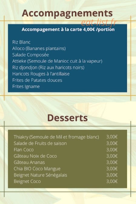 Dioudia Traiteur — carte page 3