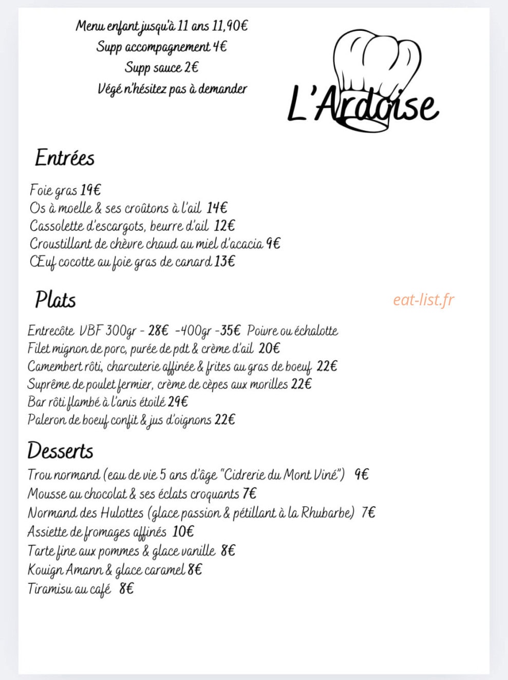 L’Ardoise — carte page 1