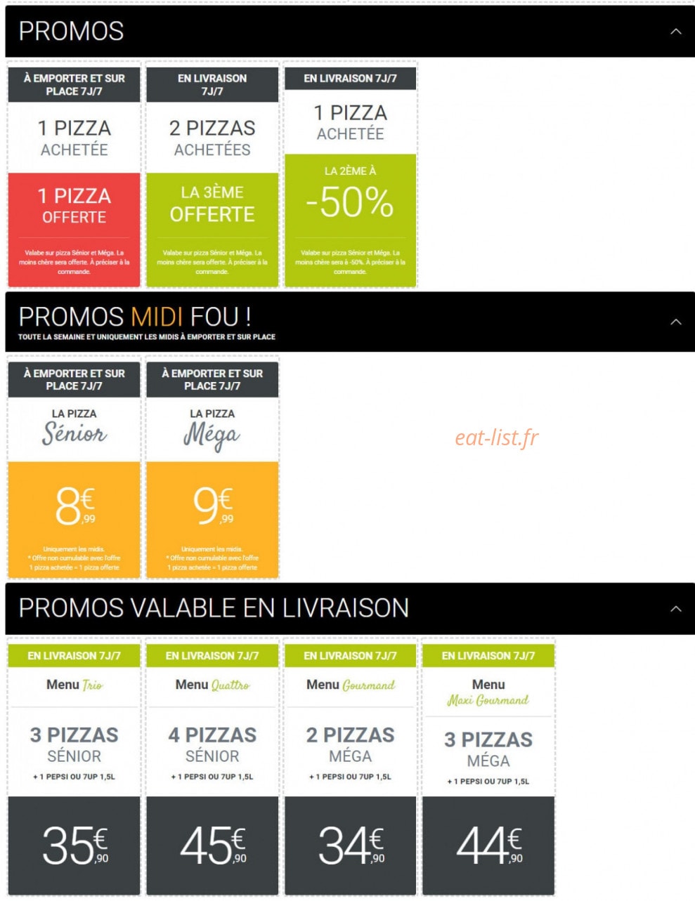 Pizza King — carte page 10