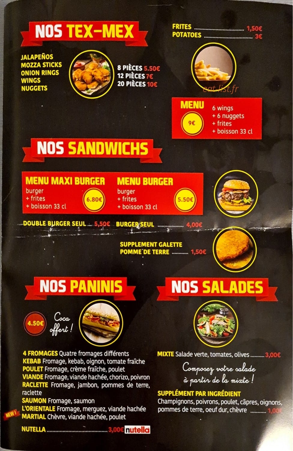 L'Eure Pizza — carte page 3