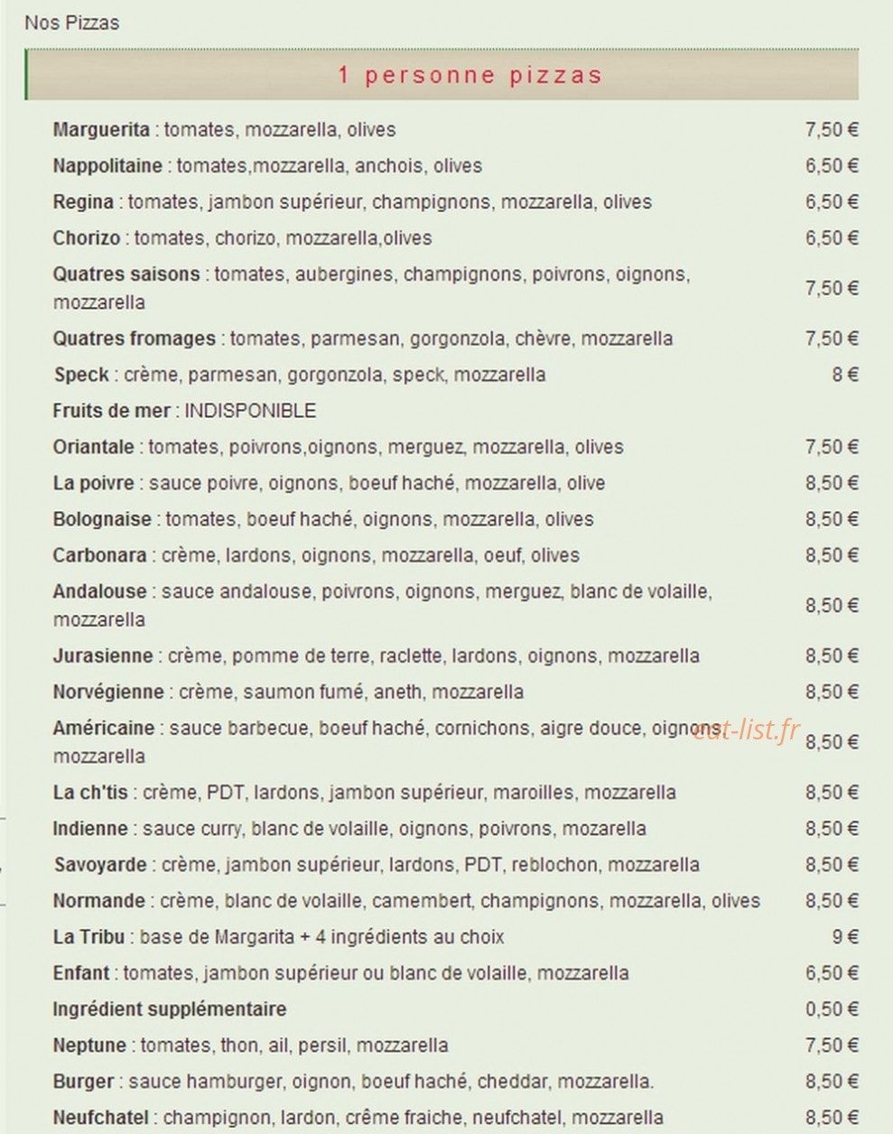 la tribu — carte page 1