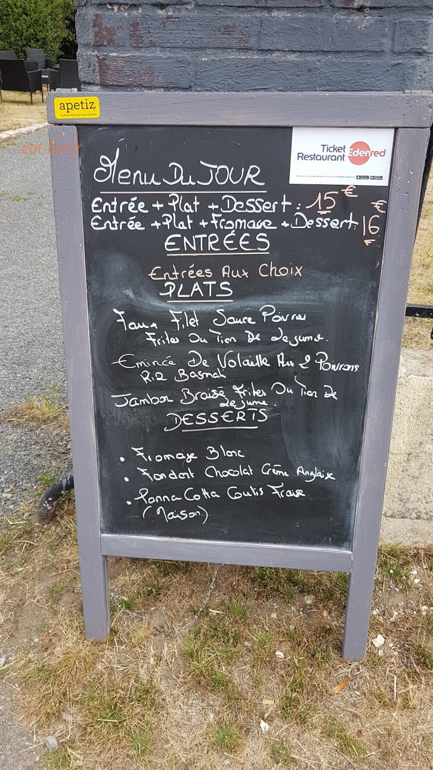 Le bistrot gourmand — carte page 1
