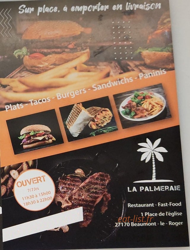 La Palmeraie — carte page 1
