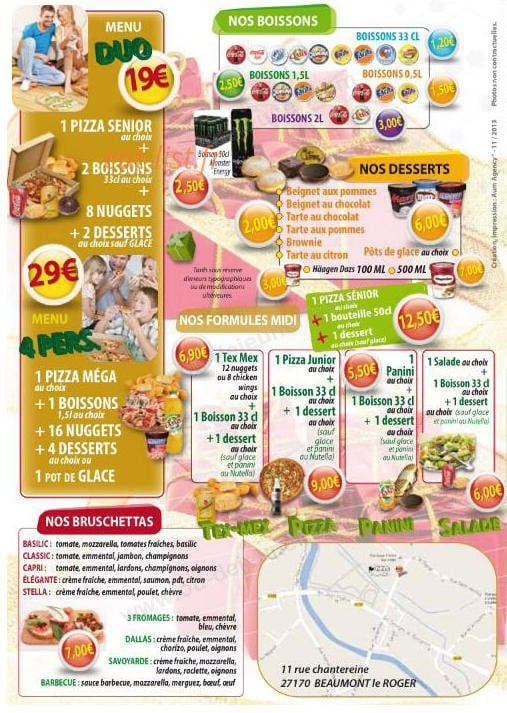 Pizza Palace — carte page 4
