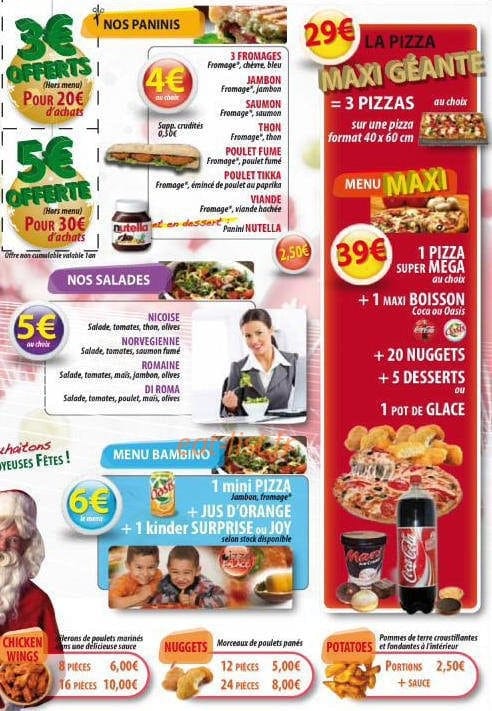 Pizza Palace — carte page 3