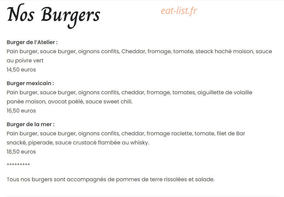 L’atelier — carte page 2