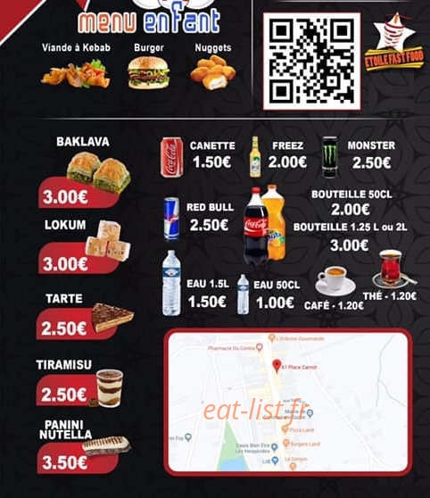 Kebab Étoile Fast Food — carte page 4