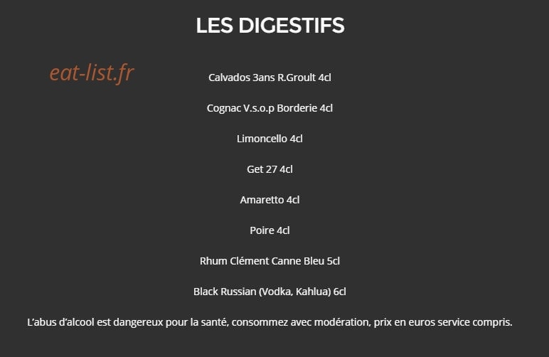 L'Ardoise Gourmande — carte page 6