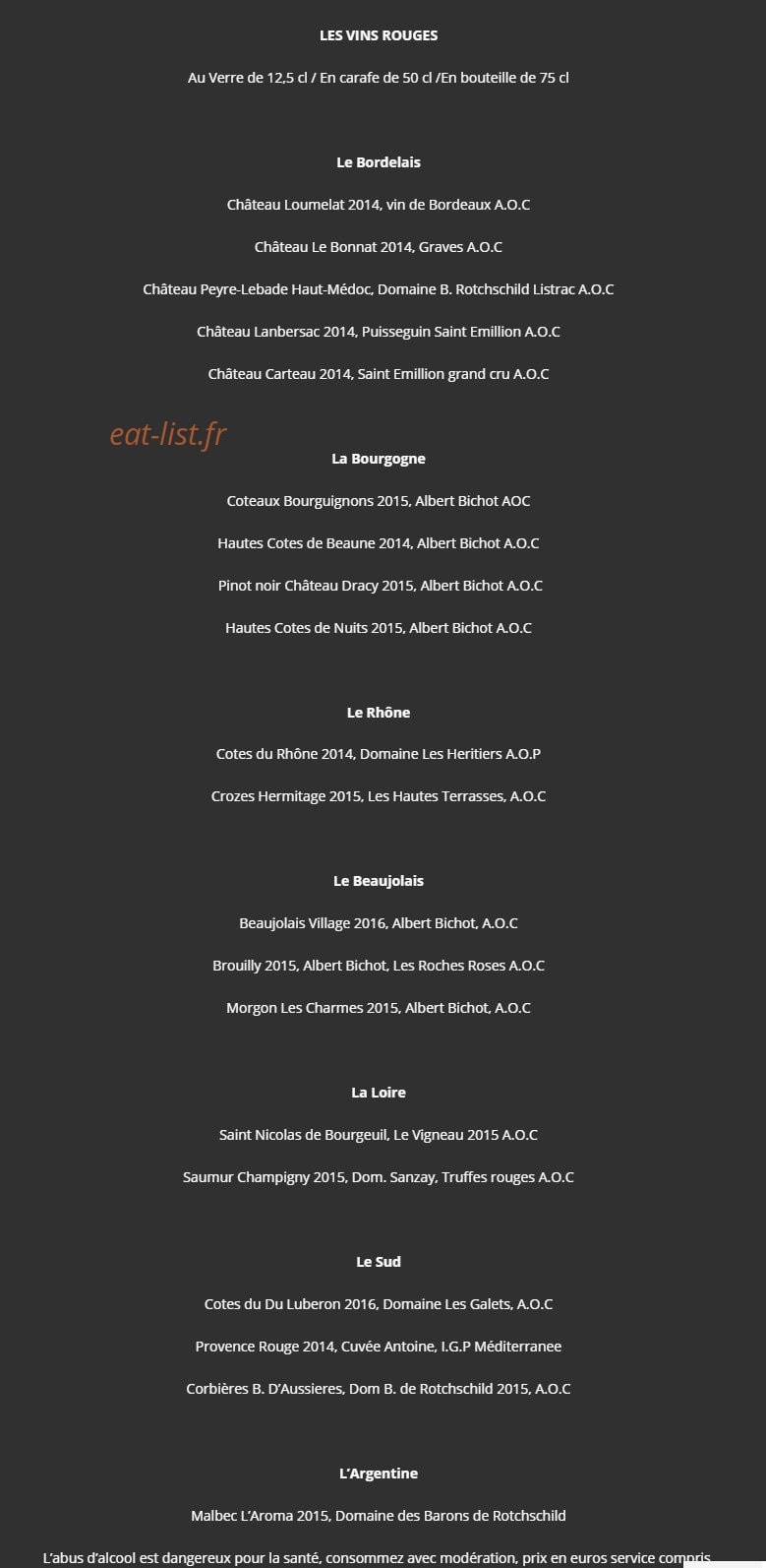 L'Ardoise Gourmande — carte page 4