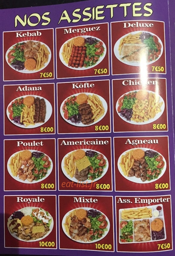 Restaurant Istanbul — carte page 1