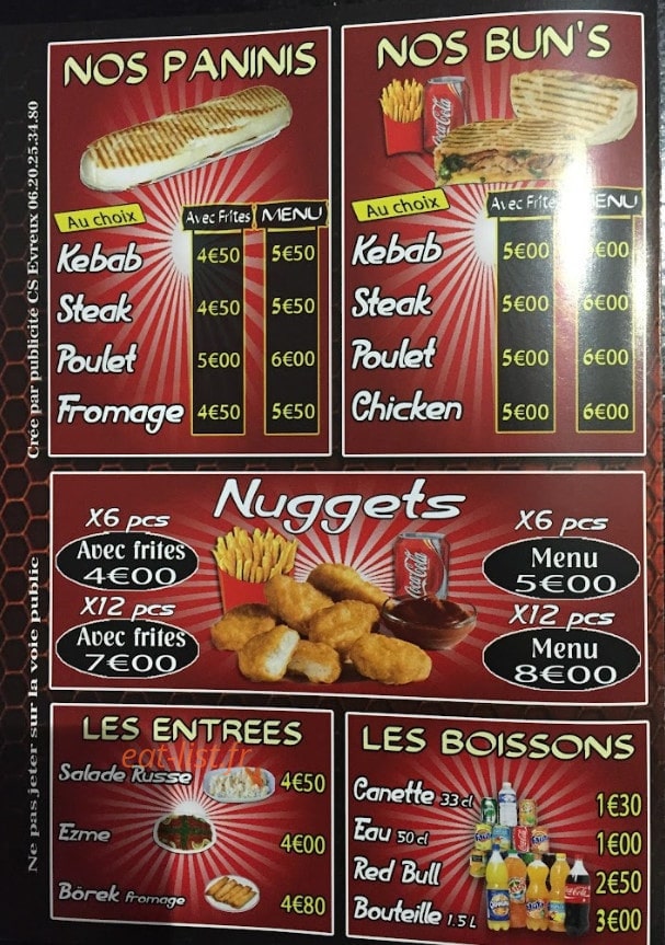 Restaurant Istanbul — carte page 2