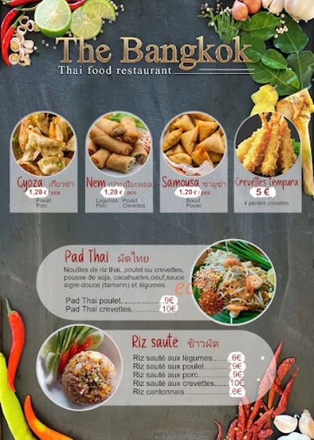 The Bangkok — carte page 2