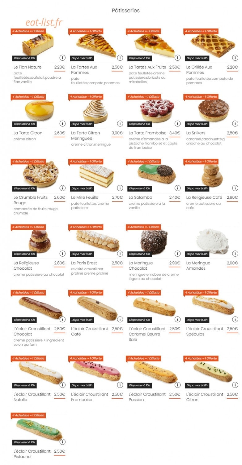 Boulangerie bosquet — carte page 4