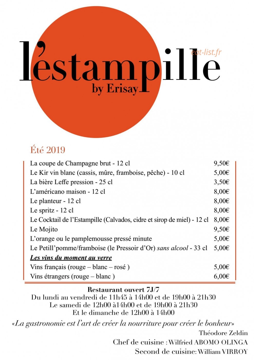 L'estampille — carte page 1