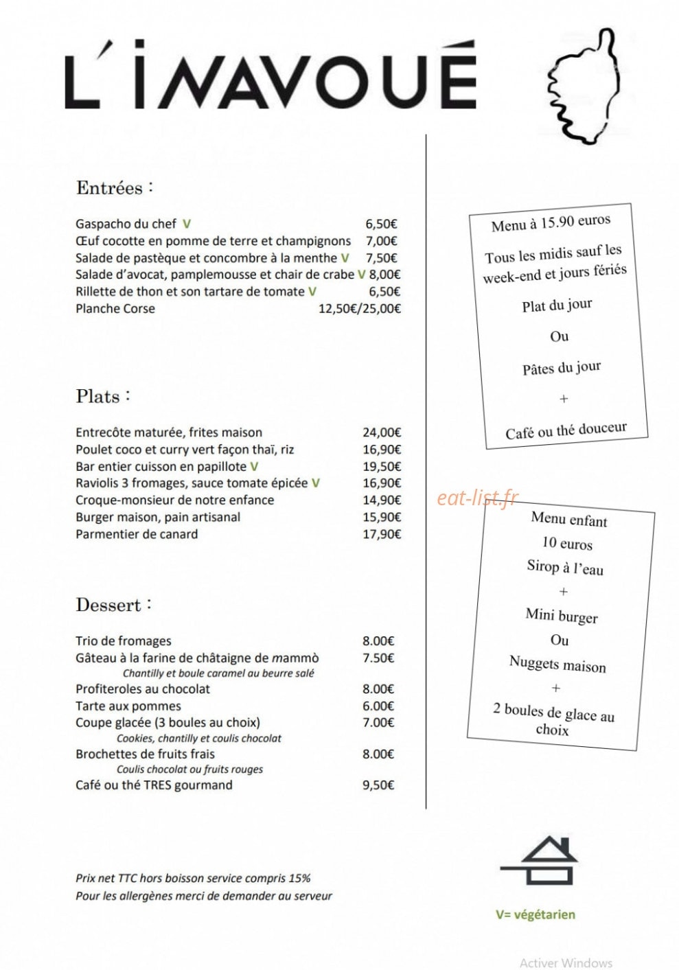 L' inavoué — carte page 1
