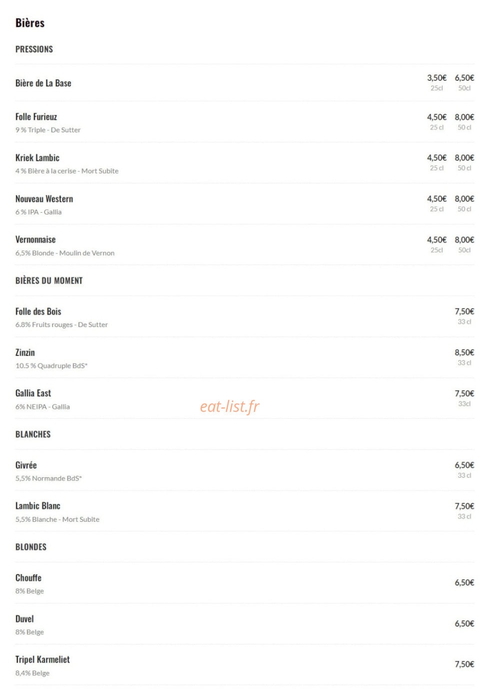 La Base — carte page 4