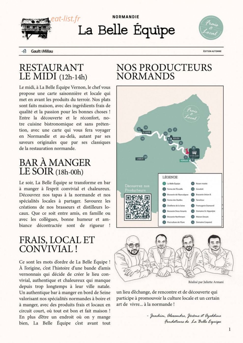 La Belle Équipe — carte page 7