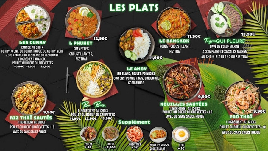 Le bangkok — carte page 2