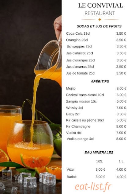 Le Convivial — carte page 2