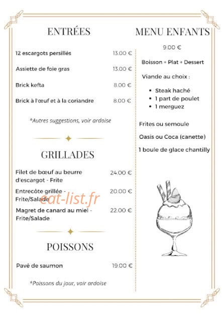 Le Convivial — carte page 1