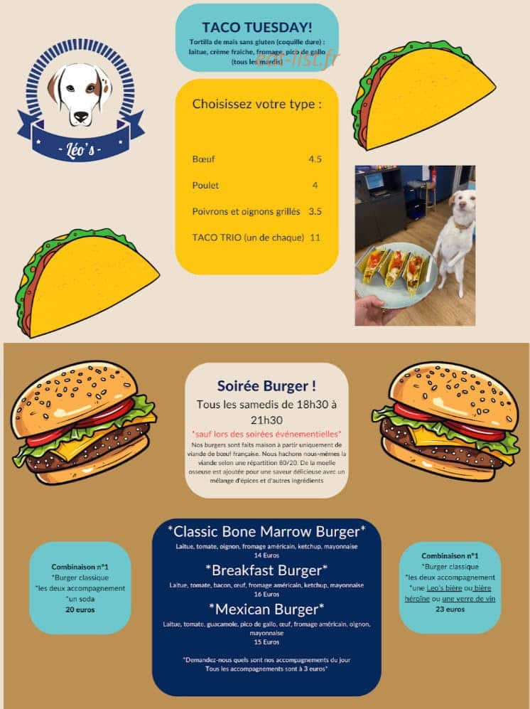 Leo's Cafe — carte page 3