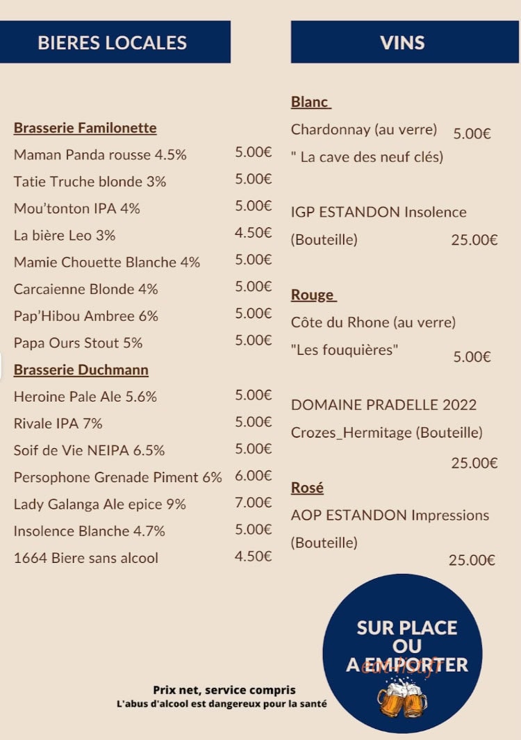 Leo's Cafe — carte page 2