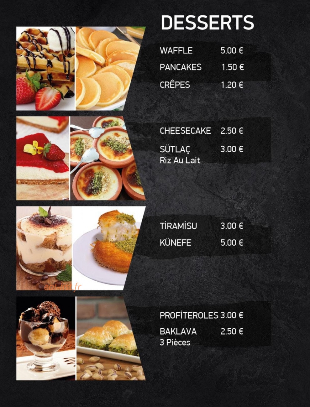Maison Délices — carte page 8