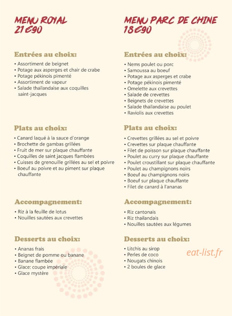 Parc de Chine — carte page 7