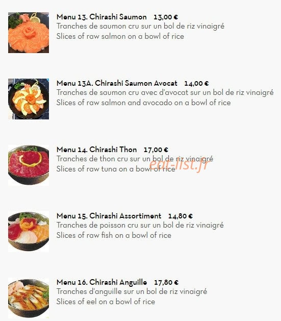 Sushi Wang — carte page 11