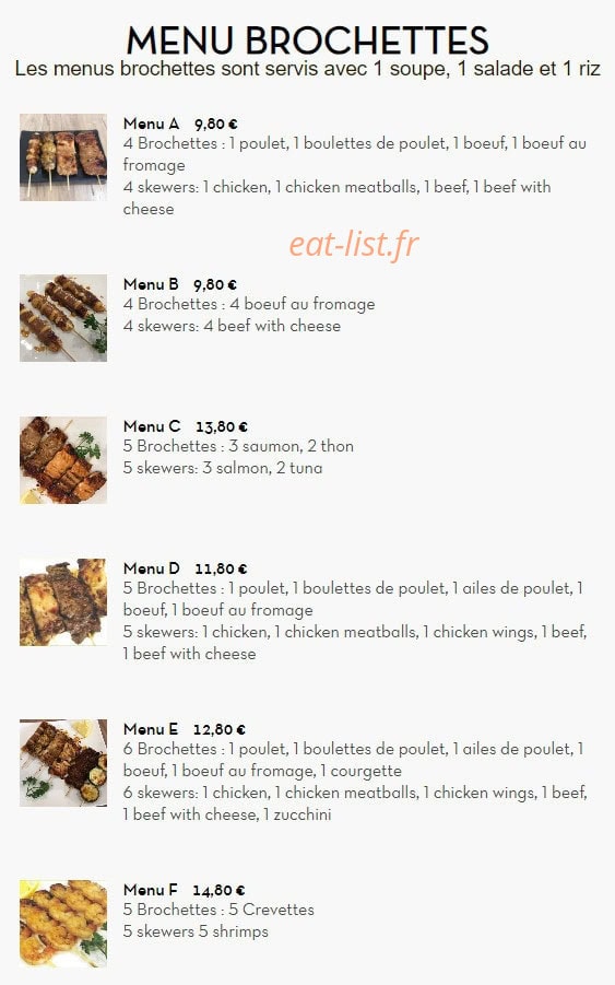 Sushi Wang — carte page 13